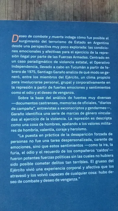 Libro 'Deseo de Combate y Muerte' de Santiago Garaño - miniatura 2