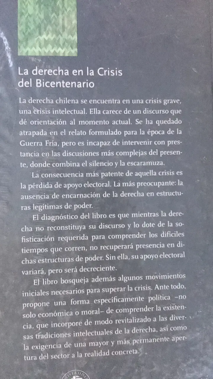Libro 'La derecha en la Crisis del Bicentenario' de Hugo Eduardo Herrera - 2