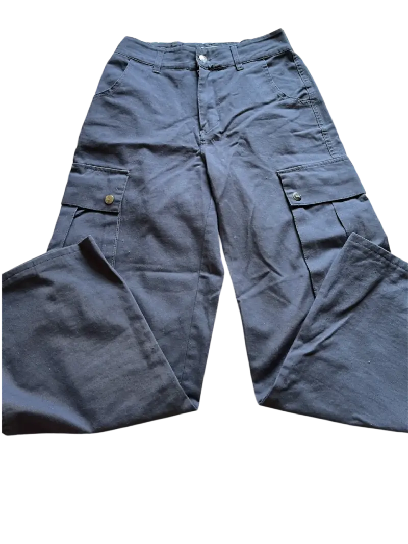 Pantalones cargo azul oscuro para mujer