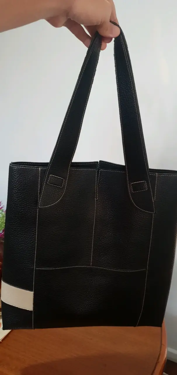 Bolso tote negro de cuero sintético Head - 2
