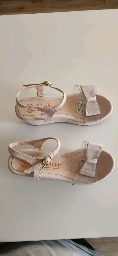 Sandalias plataforma beige con lazo Gabor - miniatura 2