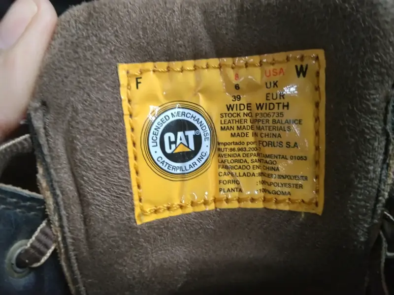 Botas Caterpillar de cuero marrón para mujer - 3