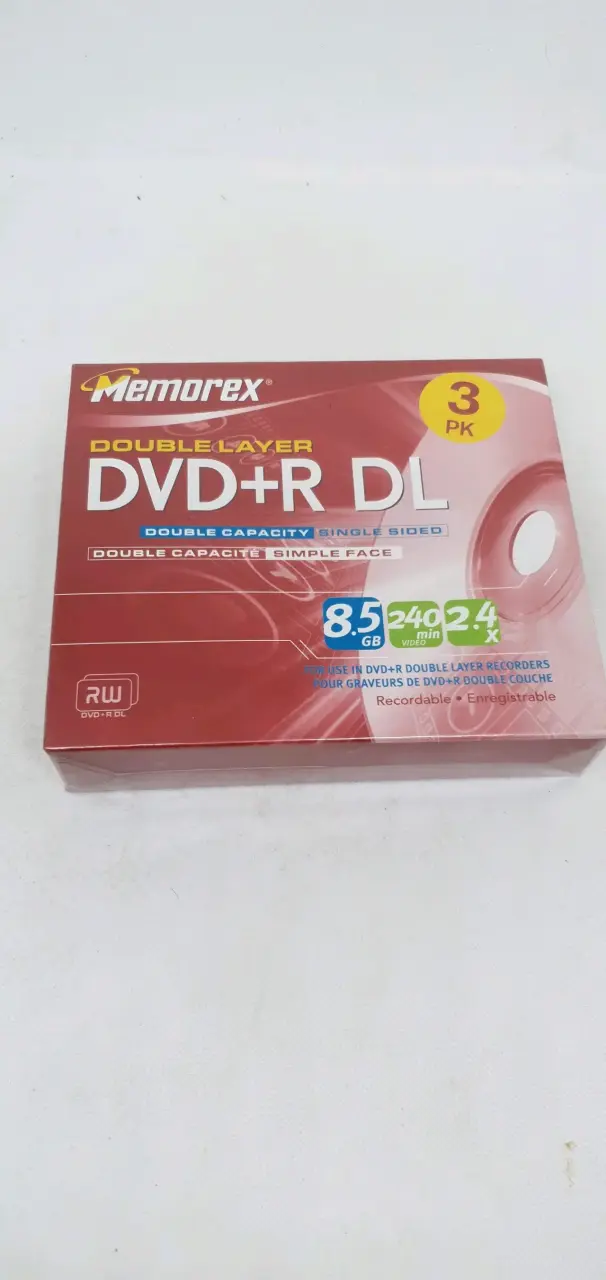 Pack de 3 DVDs DVD+R Doble Capa 8.5GB SELLADOS