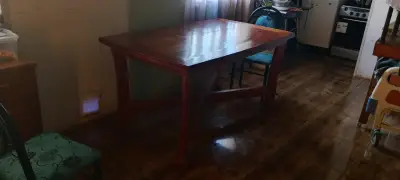 Mesa De Comedor De Madera Roble - miniatura 2