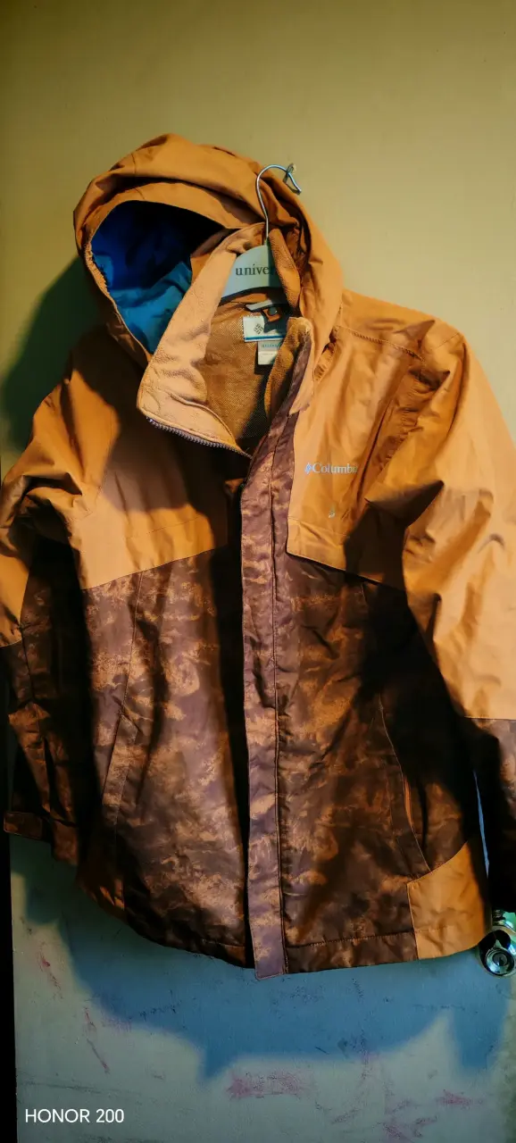 Chaqueta impermeable Columbia marrón para hombre - 2