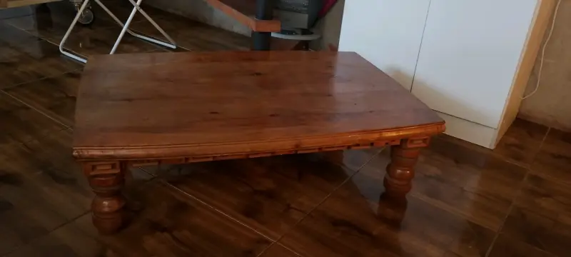 Mesa de centro de Madera Pino Oregón (original). - 2