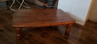 Mesa de centro de Madera Pino Oregón (original). - miniatura 2