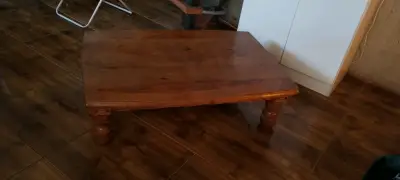 Mesa de centro de Madera Pino Oregón (original). - miniatura 3