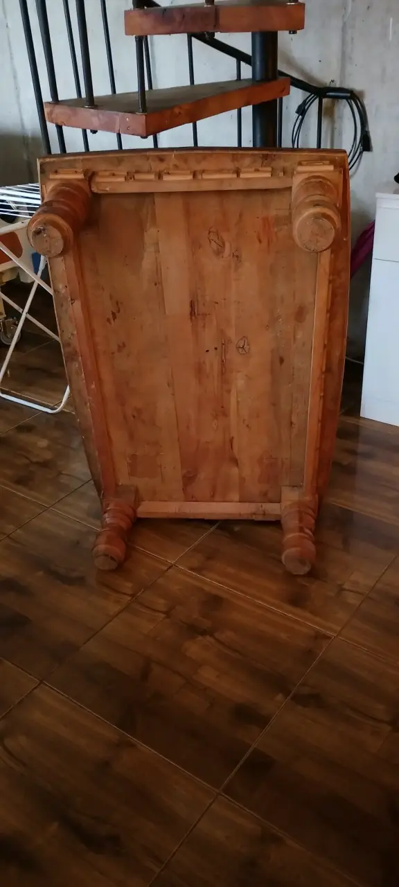 Mesa de centro de Madera Pino Oregón (original). - 4
