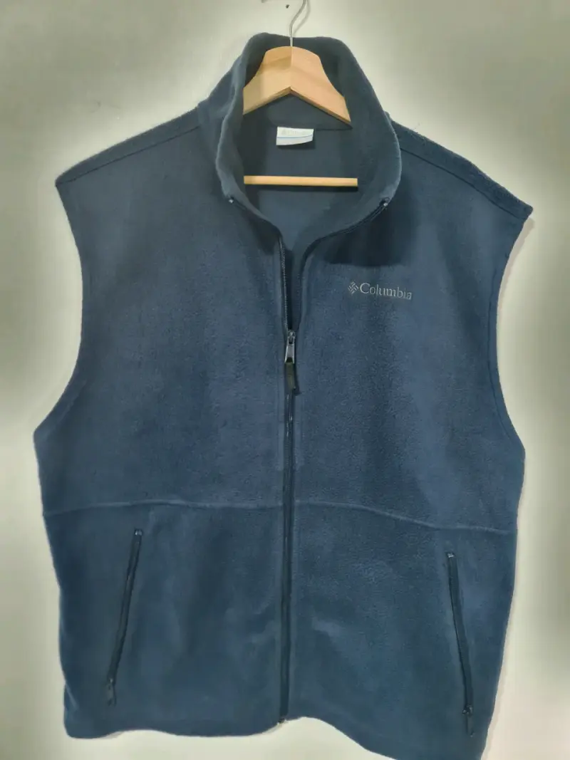 Chaleco polar sin mangas Columbia azul - 1