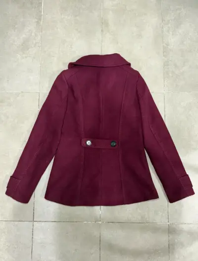 Abrigo Burdeo H&M - miniatura 3