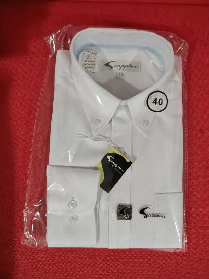 Camisa de vestir azul claro Scappini talla 40 - 5