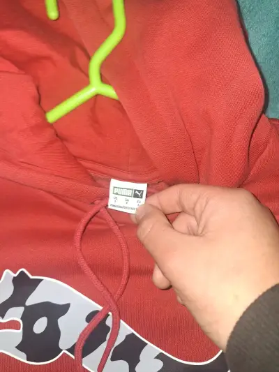 Polerón Puma rojo con logo estampado - miniatura 2