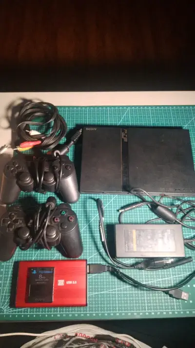 Consola Sony PlayStation 2 Slim con accesorios - miniatura 1