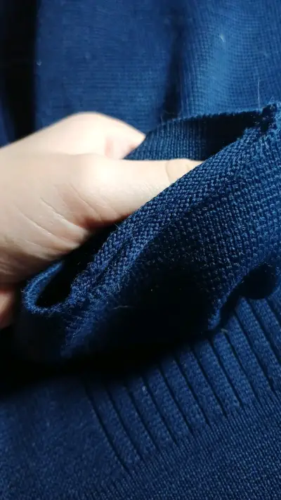 Chaqueta de punto azul marino chaleco - miniatura 4