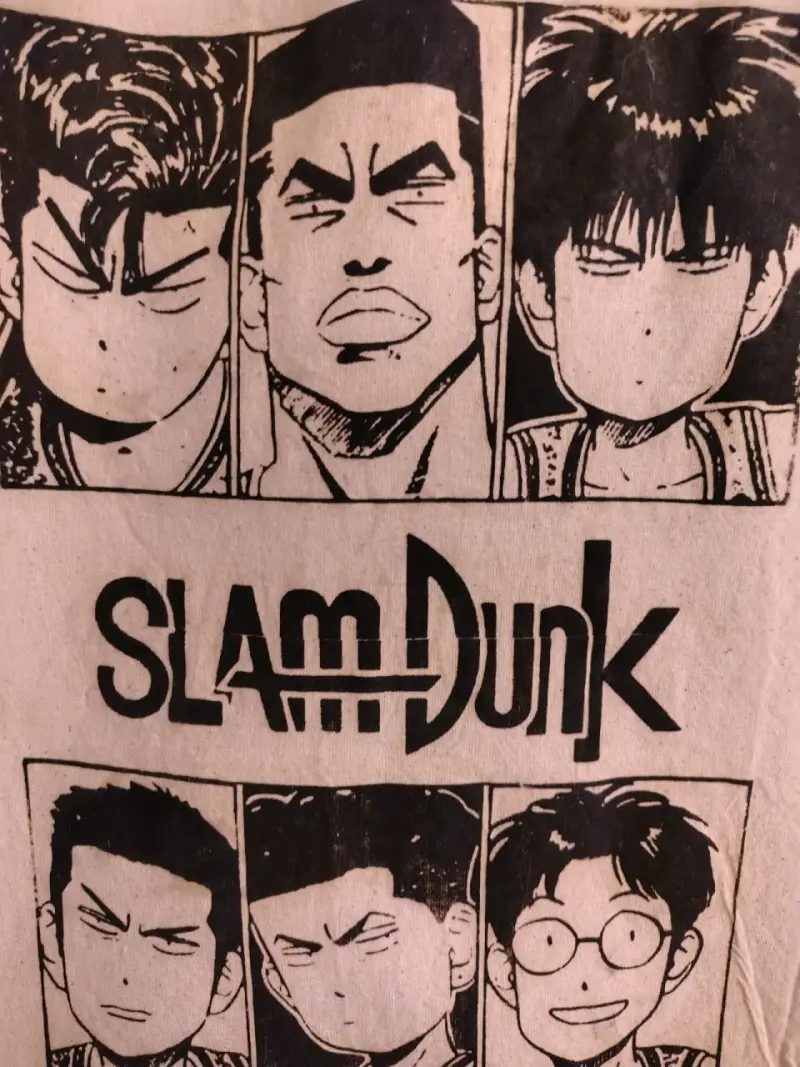 Bolsa de tela Slam Dunk con diseño de personajes - 2