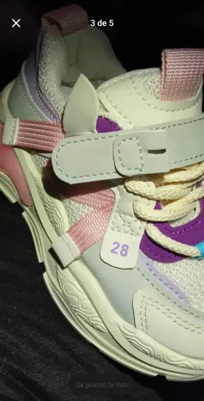 Zapatillas deportivas infantiles coloridas talla 28 - miniatura 2