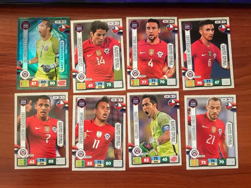 Colección de tarjetas de fútbol Chile 2018 - 3