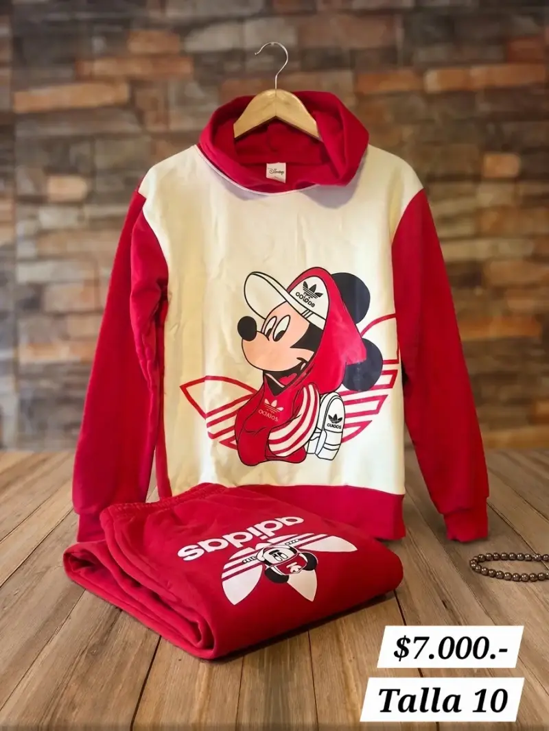 Conjunto infantil Disney Mickey Mouse rojo