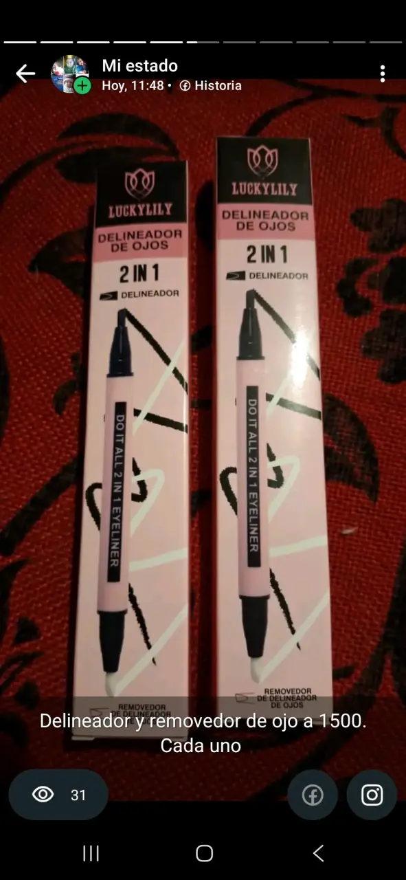 Delineador de ojos 2 en 1 LuckyLily - 1