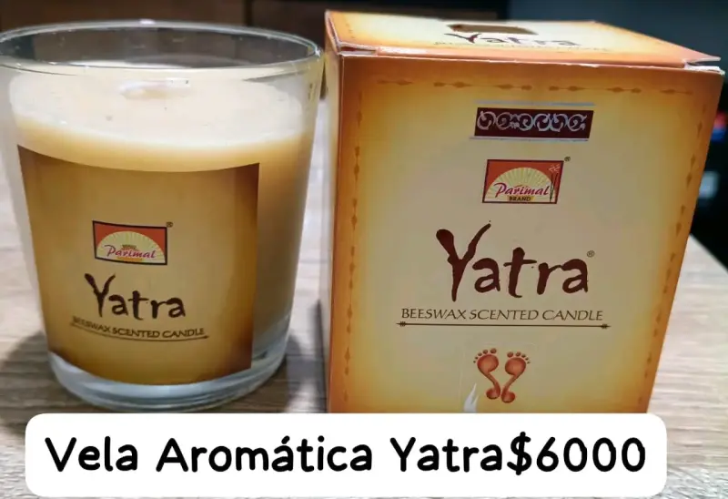 Vela aromática de cera de abeja Yatra