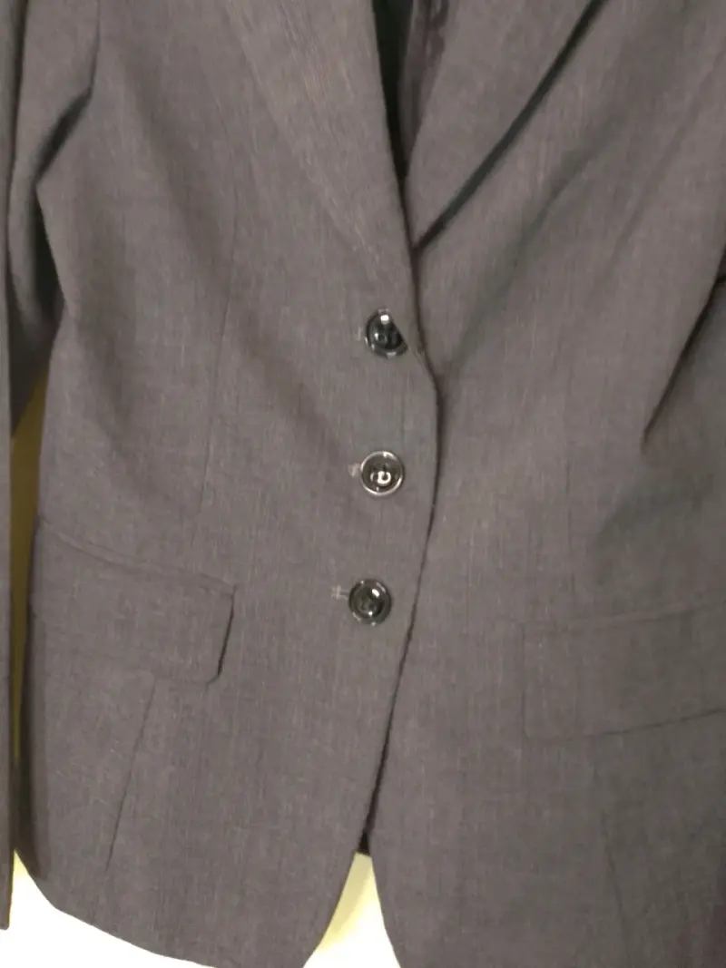 Blazer gris para mujer talla 40 - 2