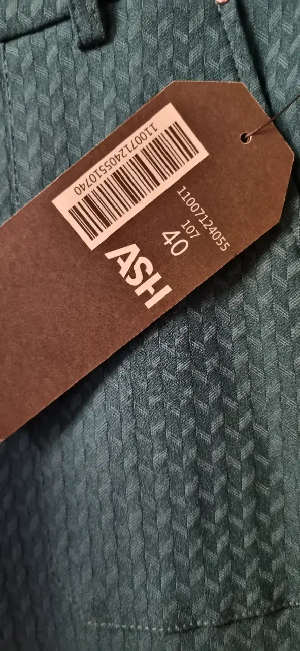 Pantalones Turquesa texturizados ASH talla 40 - 4