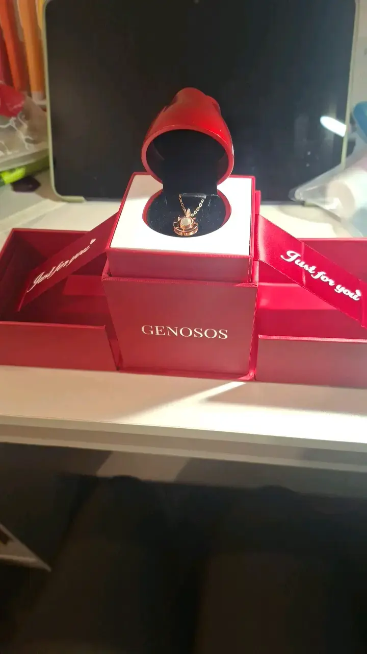 Collar Te amo en 100idiomas caja de regalo Genosos