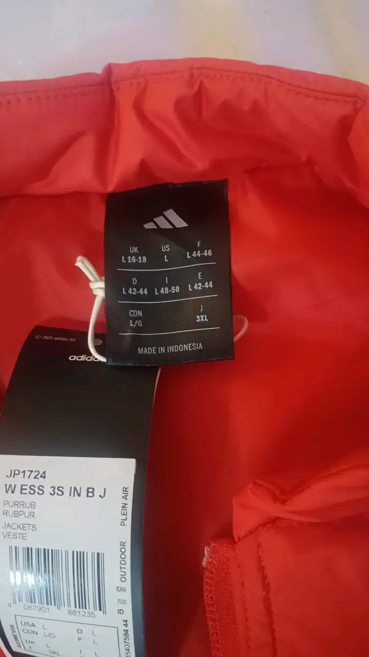 Chaqueta roja Adidas para mujer talla L - 2