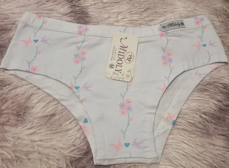 Calzón de algodón Peruano estampado floral Midoly - 1