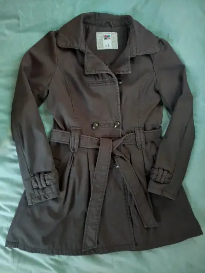 Abrigo negro para mujer talla S - miniatura 1