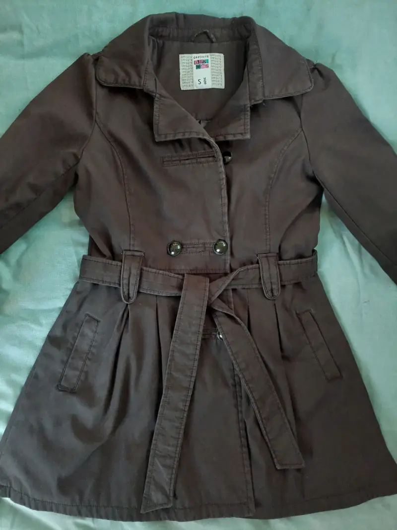 Abrigo negro para mujer talla S - 2