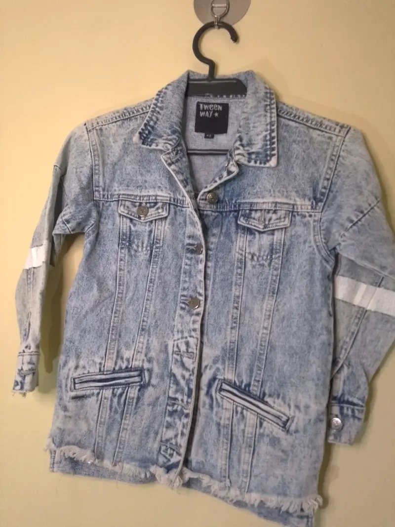 Chaqueta de mezclilla azul Tween Way para niños - 1