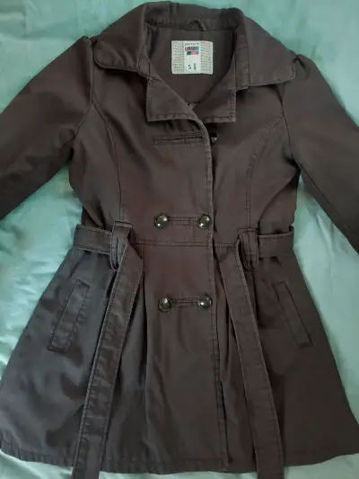 Abrigo negro para mujer talla S - miniatura 3