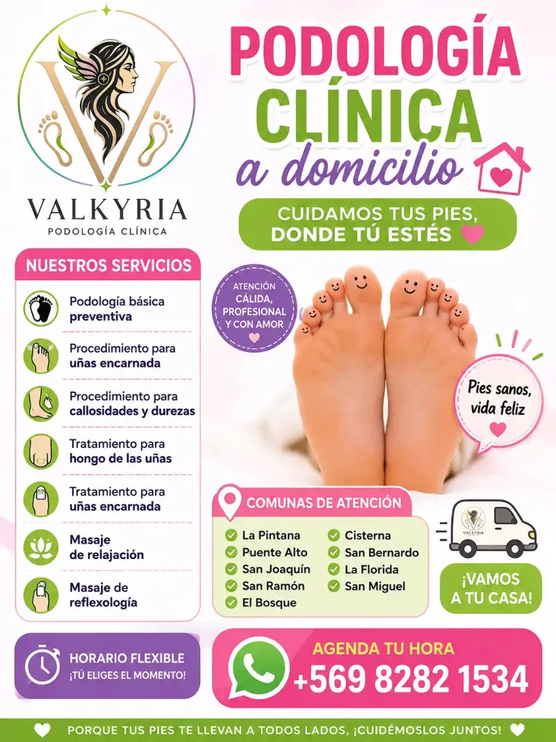 Podología clínica a domicilio