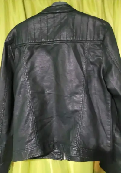 Chaqueta de cuero negra para mujer JJO - miniatura 2