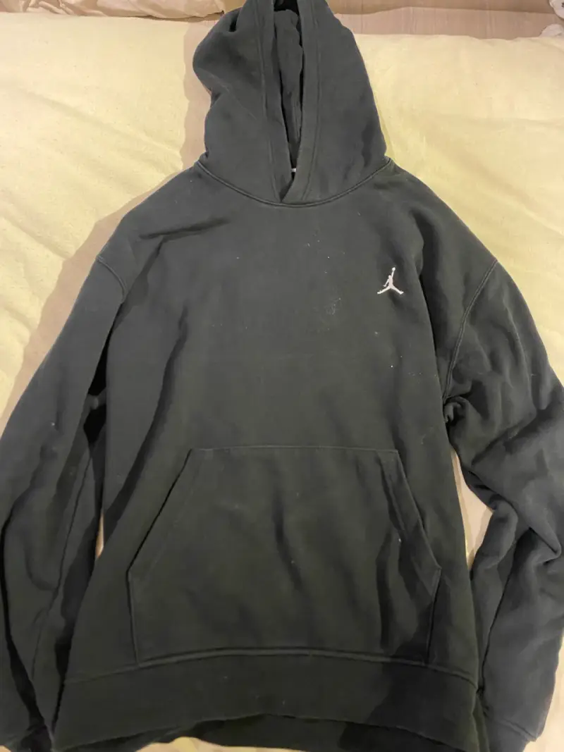 Polerón con capucha negro Jordan para hombre - 1