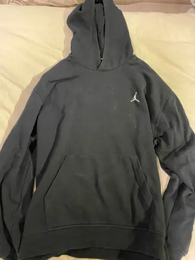 Polerón con capucha negro Jordan para hombre - miniatura 1