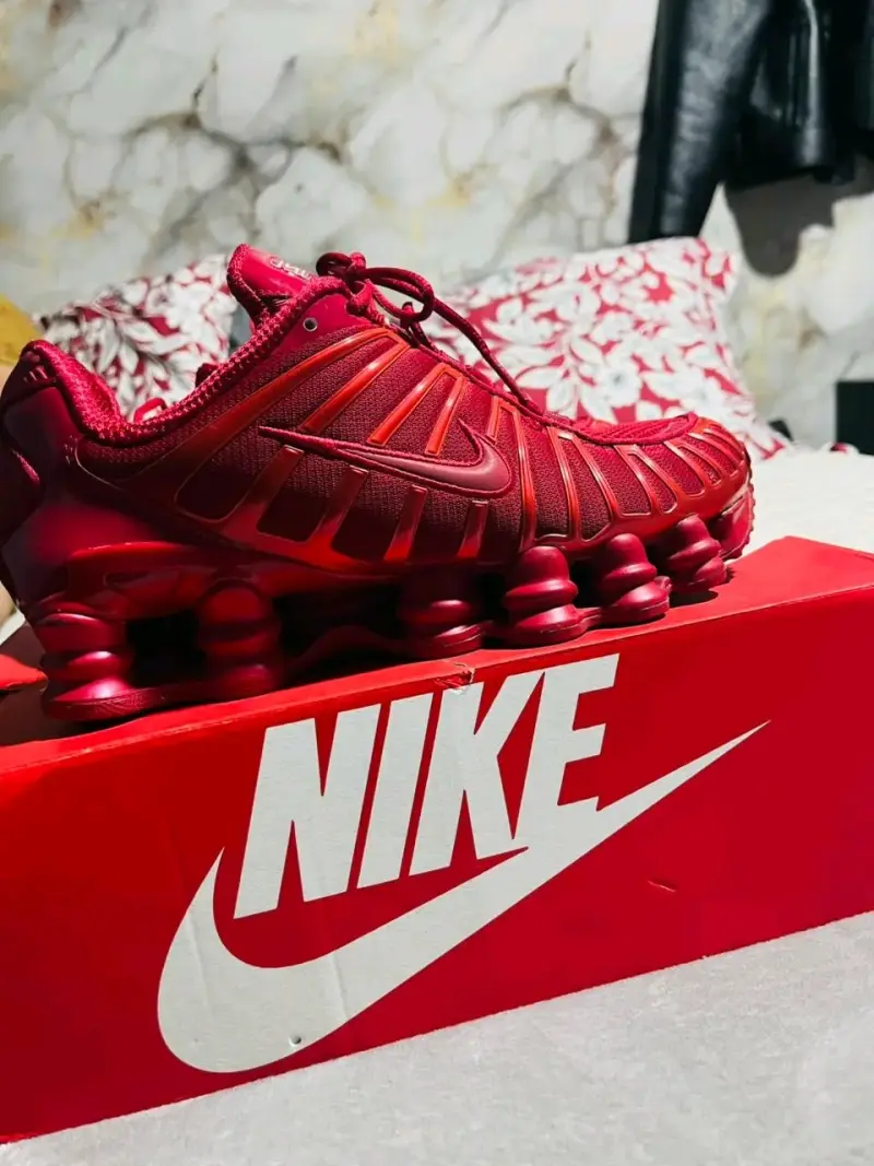 Zapatillas deportivas rojas Nike Shox para hombre - 7