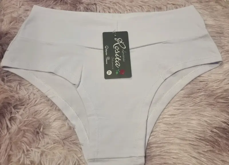 Calzón blanco de algodón Peruano Rosita talla XL - 1