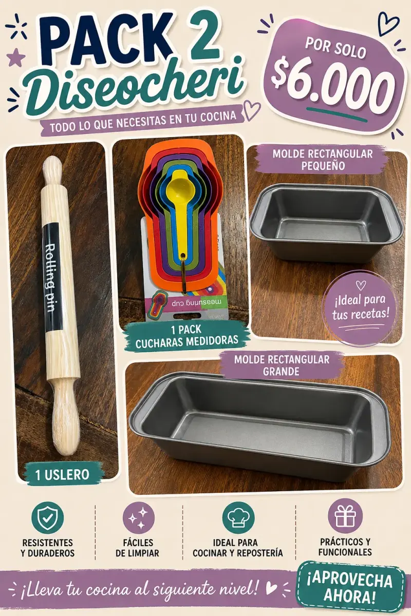 Pack de utensilios de cocina Diseochero
