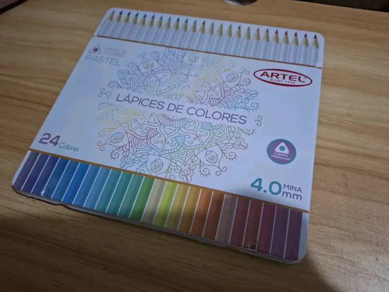Lápices de Colores Artel 24 Colores Pastel - 1