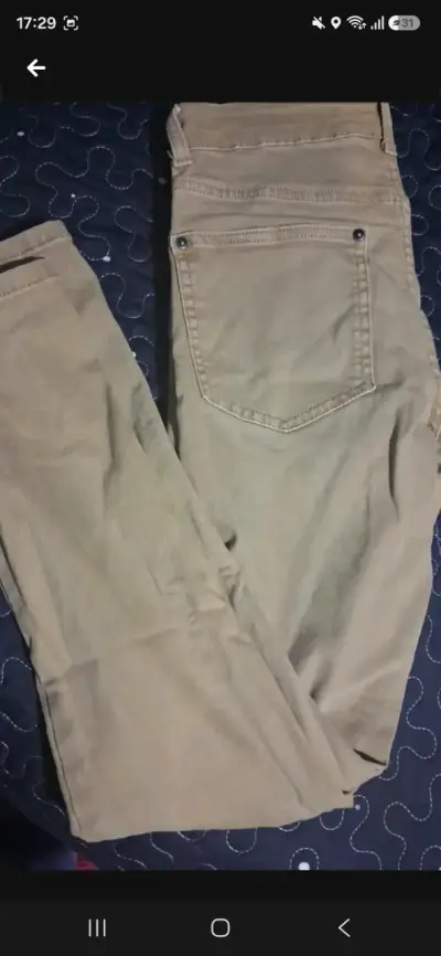 Pantalones Foster beige para mujer - miniatura 2