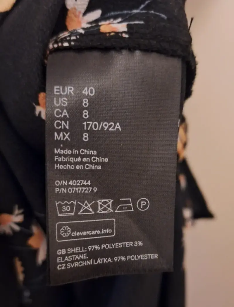 Vestido largo floral H&M Divided - 5