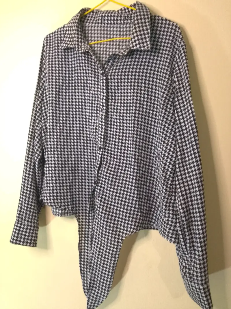 Blusa de mujer con diseño pata de gallo - 2