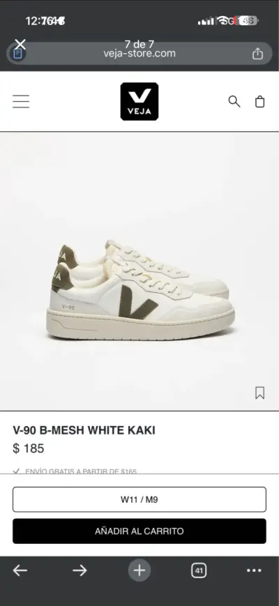 (NUEVAS) V-90 B-MESH WHITE talla 10 (TALLA 43 (EU) - miniatura 5