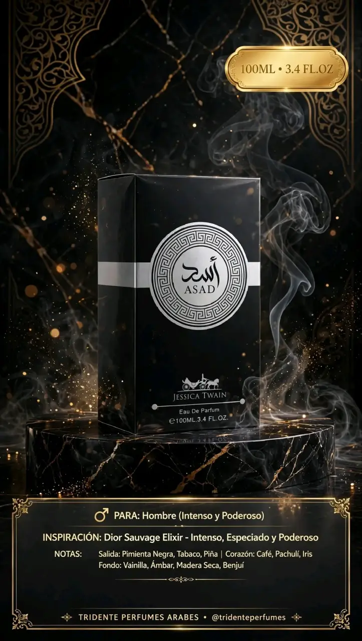 Perfume Asad para Hombre 100ml Jessica Twain