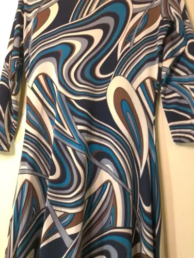 Vestido estampado psicodélico de manga larga - miniatura 4