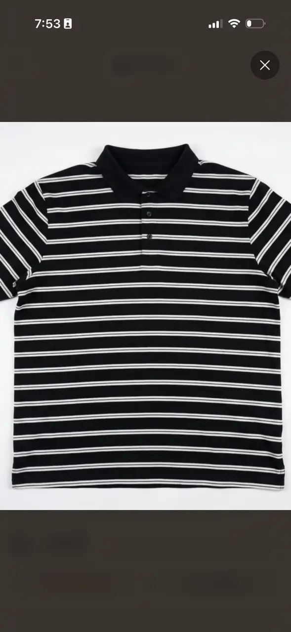 Polera Polo George Rayada Hombre Talla 3XG / 54-56 - 1