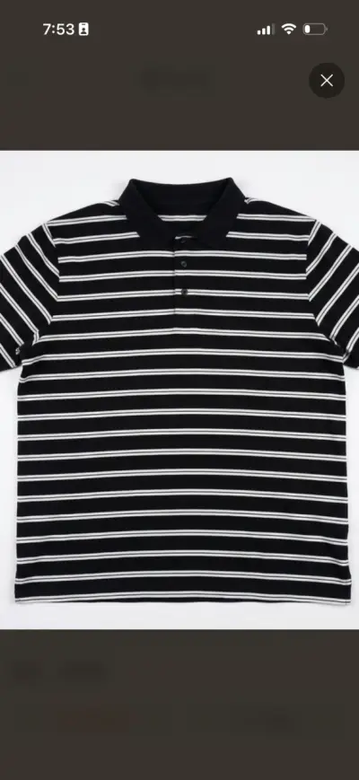 Polera Polo George Rayada Hombre Talla 3XG / 54-56 - miniatura 1